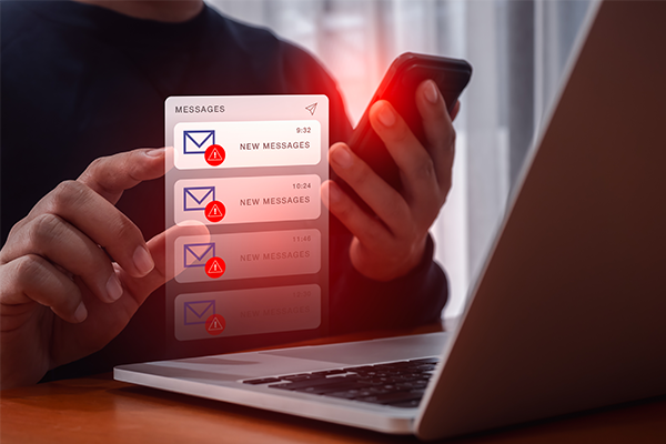 Email phishing graphic