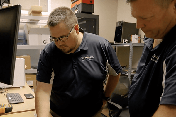 MITS team working on client computers