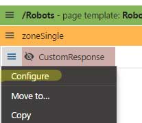 configure custom response