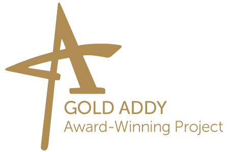 gold addy award-winning project