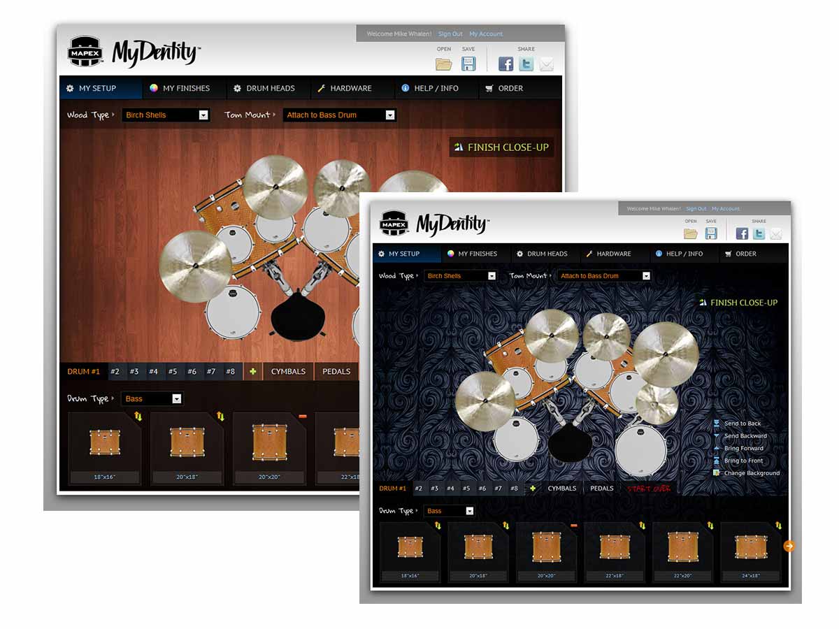 mydentity drum kit finished view