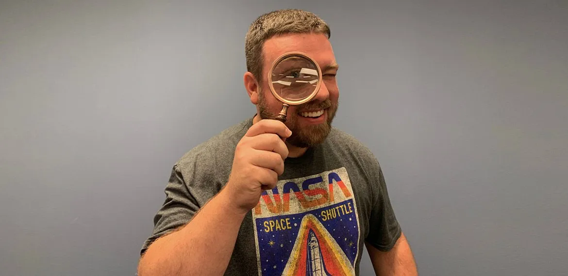 Wizard with a Magnifying Glass