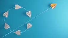 Paper airplane graphic