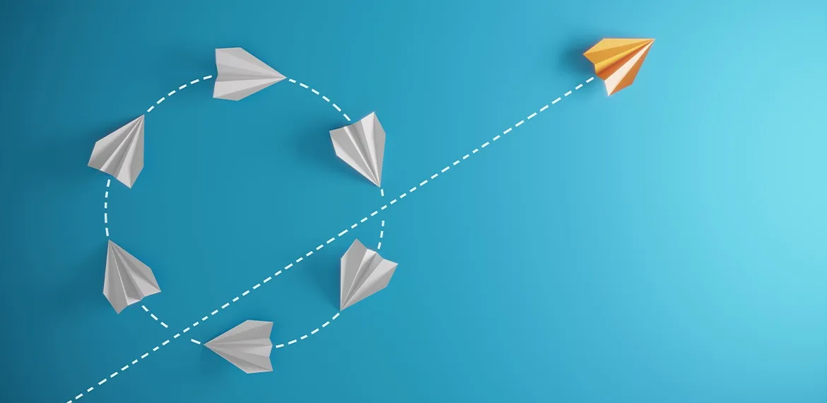 Paper airplane graphic