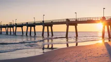 Beach pier