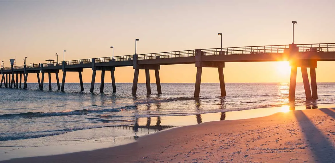 Beach pier