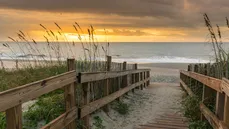 Beach at sunset