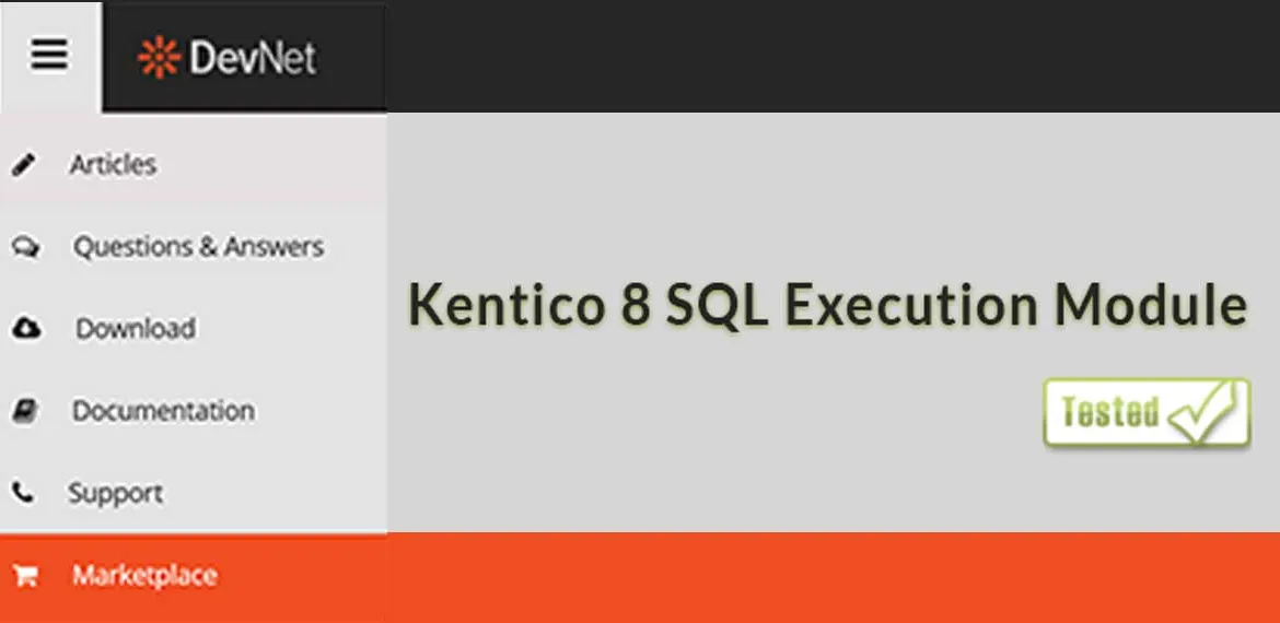 kentico 8 module