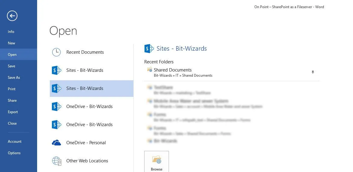 SharePoint File Access