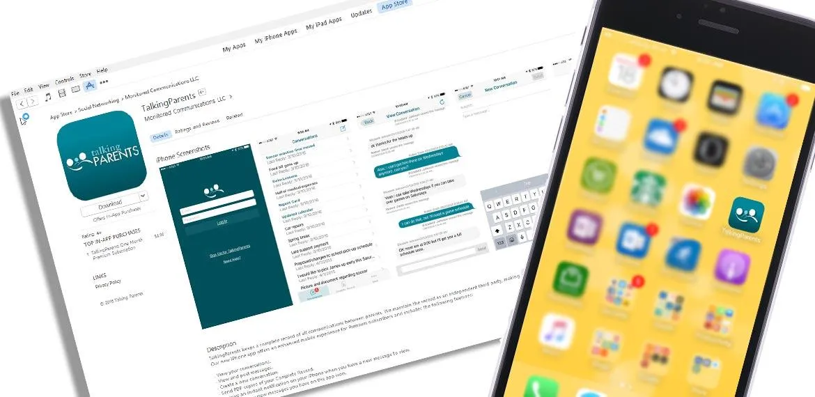 TalkingParents app in iTunes store