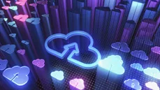 Cloud upload graphic