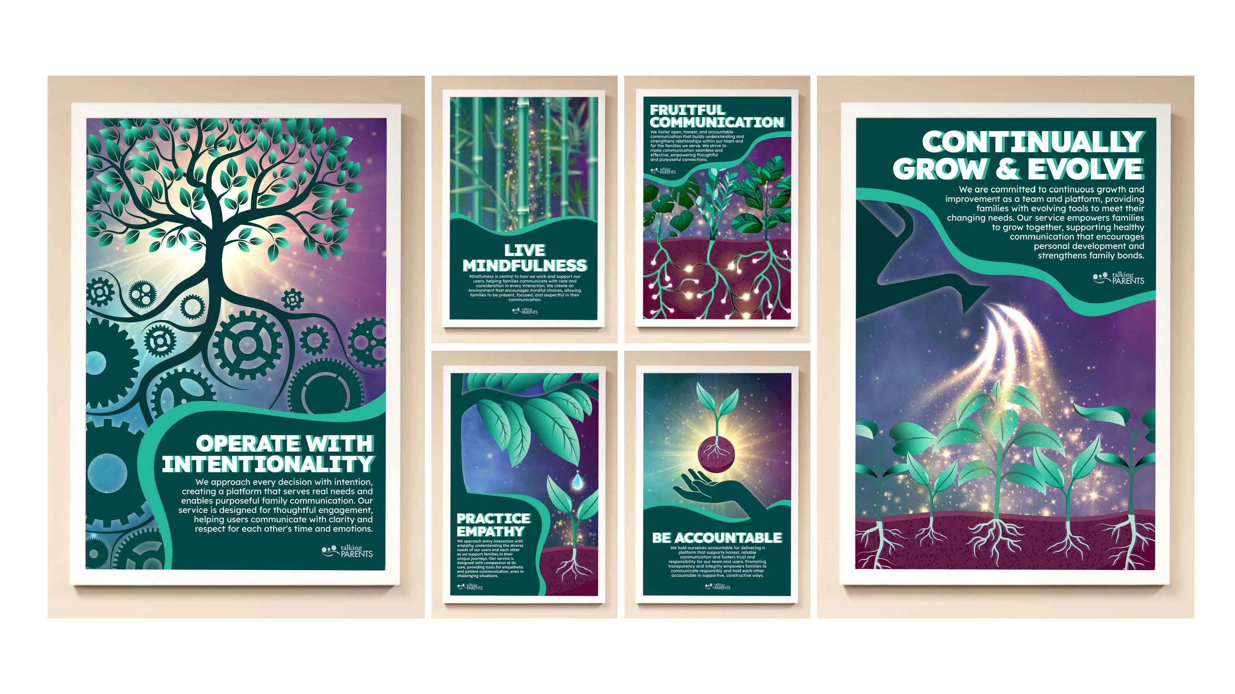 TalkingParents Core Value Posters