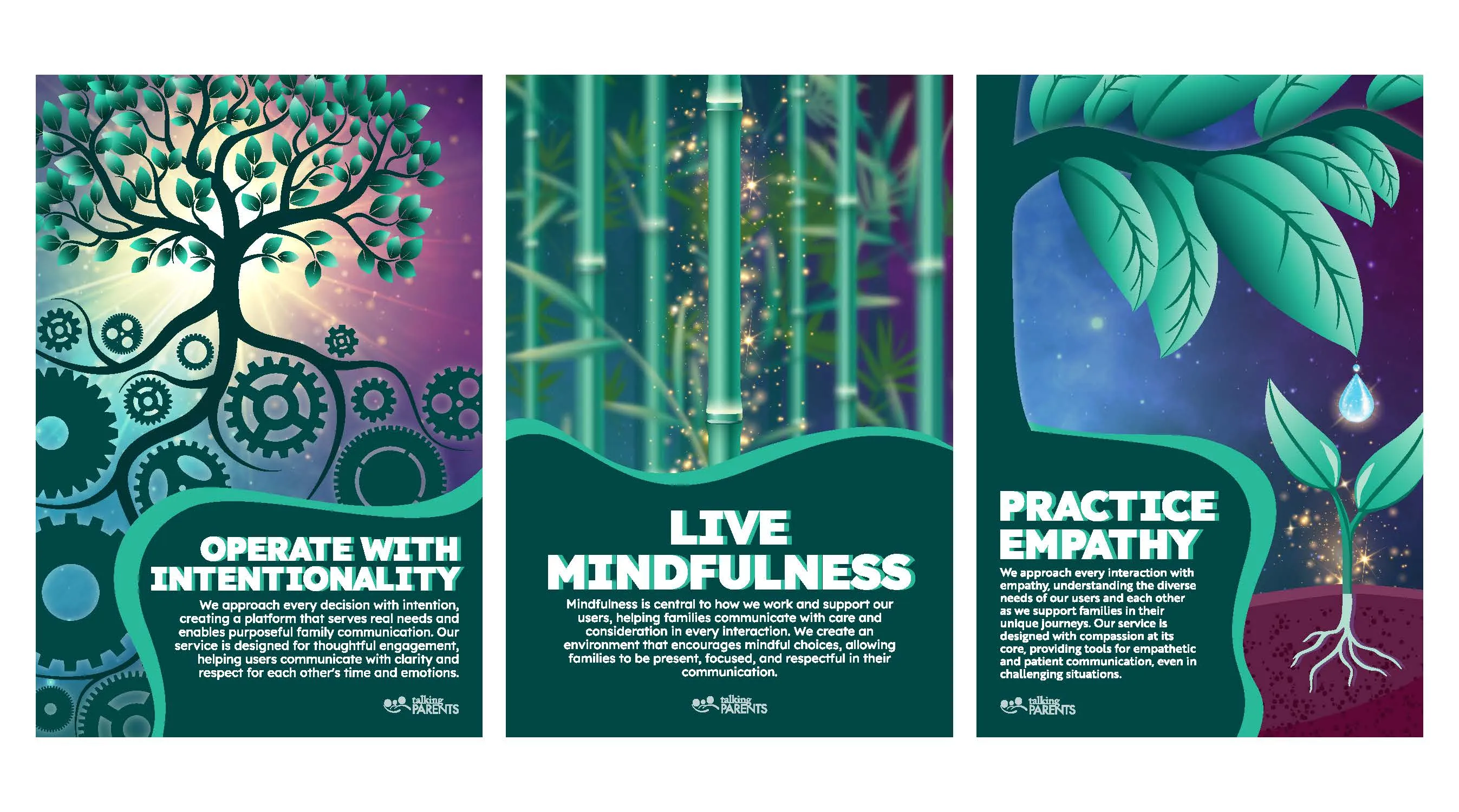 TalkingParents Core Value Posters