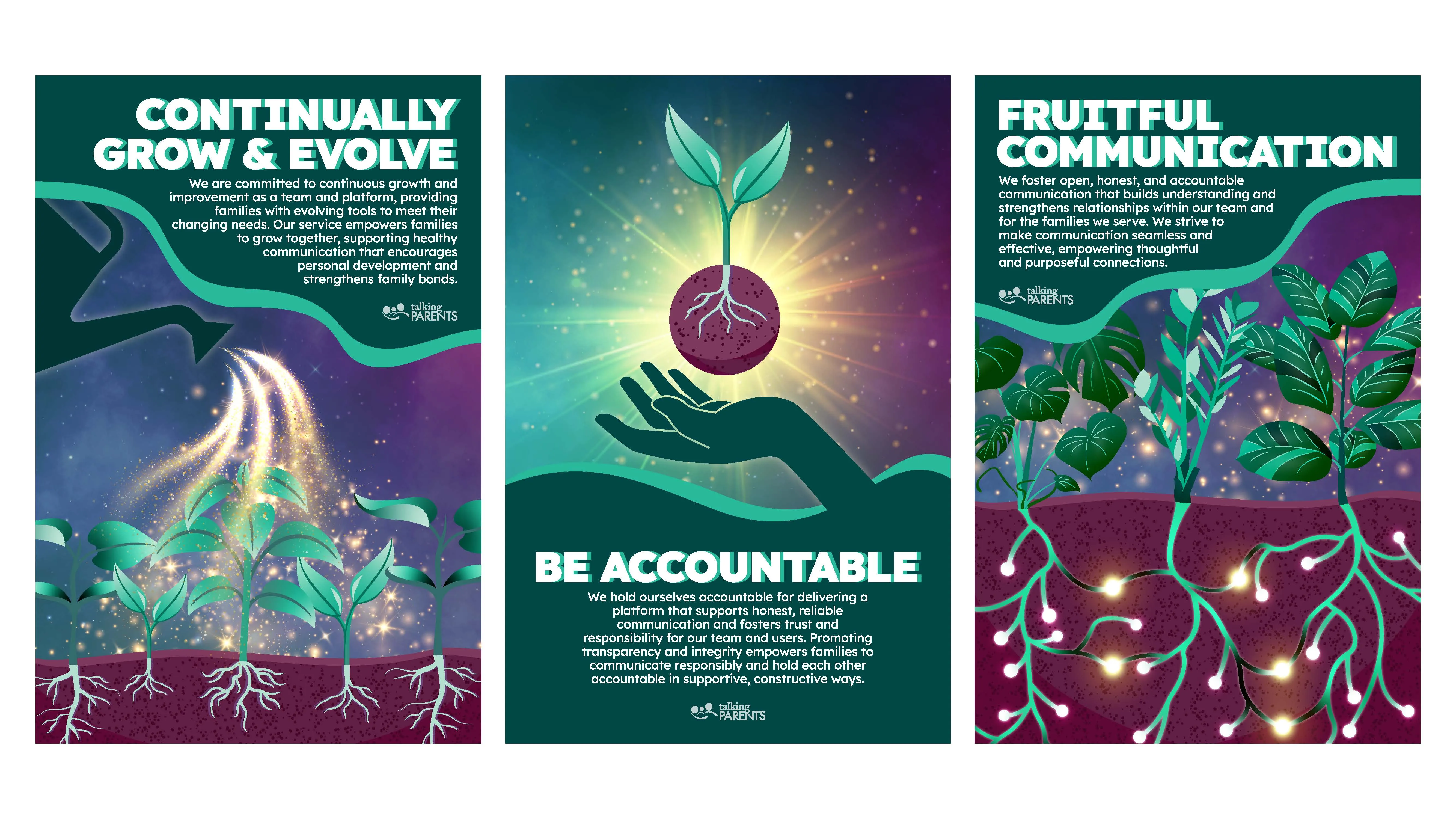 TalkingParents Core Value Posters
