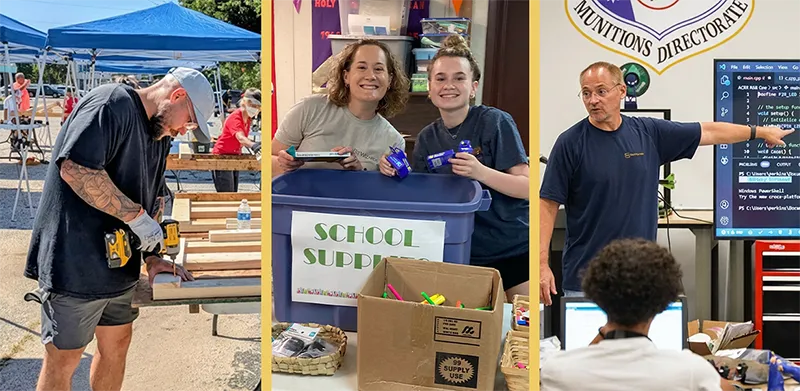 Bit-Wizards employees volunteering in the community