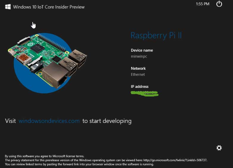 Windows 10 IoT Core Insider Preview