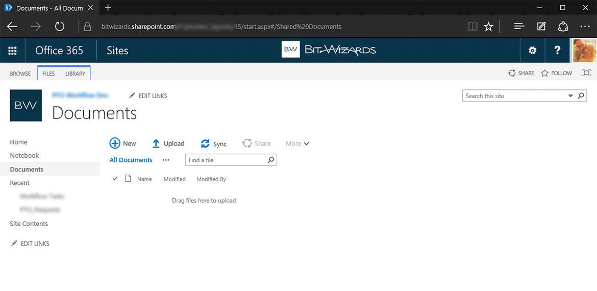  SharePoint Documents Page 
