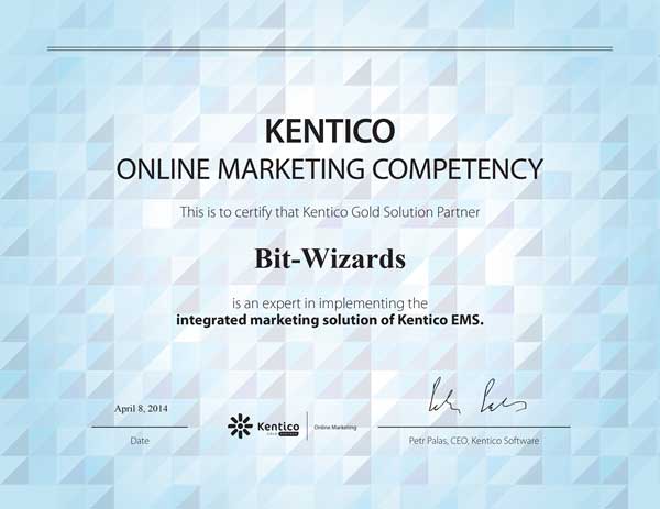 Kentico Online Marketing Competency