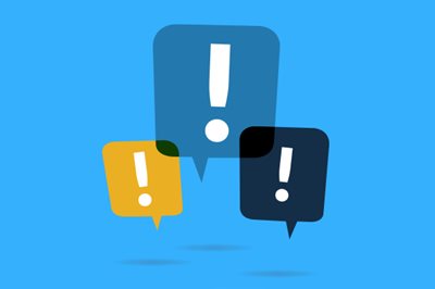 Benefits of Managed IT Services | Image of exclamation points