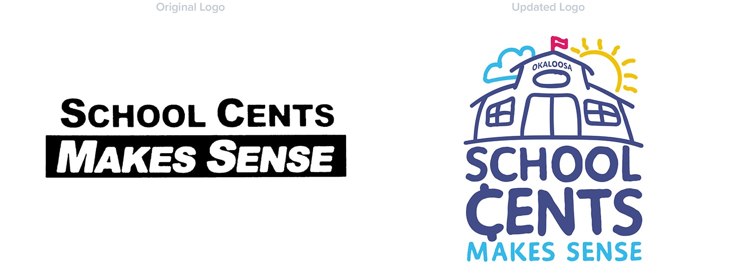 School Cents Makes Sense Logo Comparison